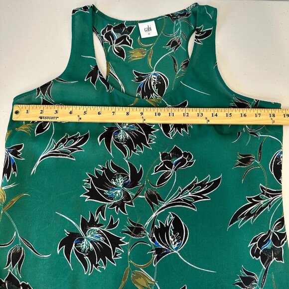 Cabi Tunic Tops Lot of 2 Size M Floral Yellow Green Sleeveless 3276 5547 - Picture 16 of 16